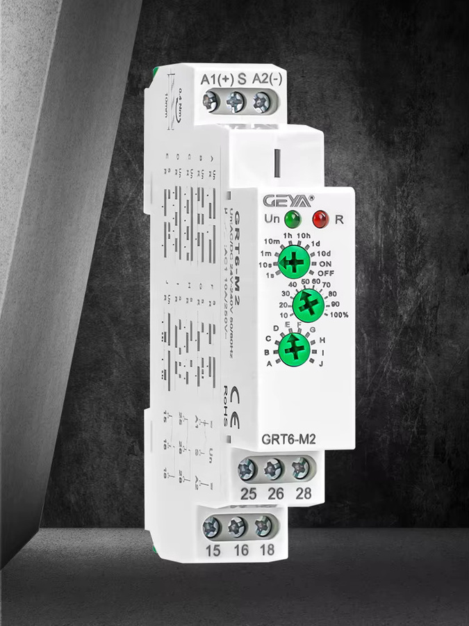GEYA Multifunktions-Zeitrelais GRT6-M 10A ACDC 24-240V Weiß DIN-Schiene 0,1s-10 Tage Zeitverzögerungsrelais mit 10 Funktionsoptionen - Bild 4