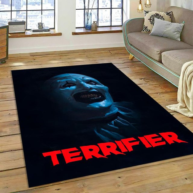 Karpetti 3D Terrifier 3 Horror Clown Teppich, Schwarz, B/T: 120 x 160 cm - Bild 1