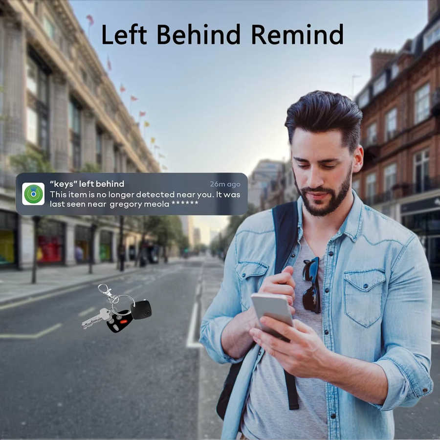 GGBEE Mini-GPS-Tracker für iPhone mit Find My App Unterstützung, MFi zertifizierter Schlüssel-Locator in Schwarz oder Weiß - Bild 2