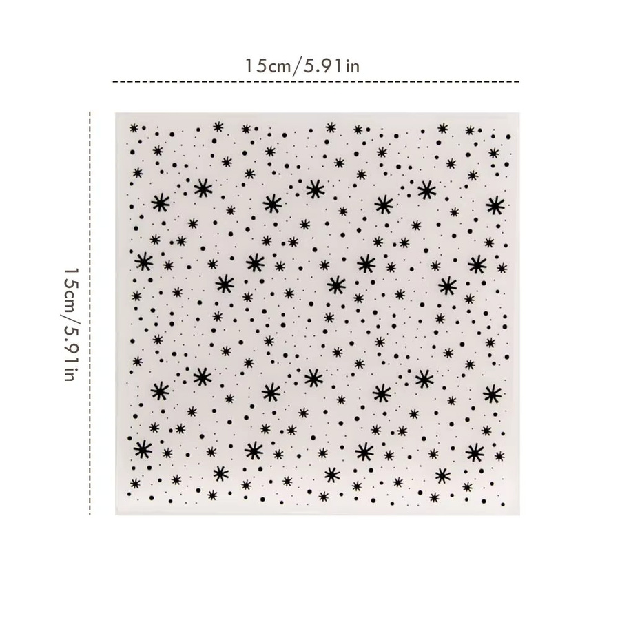 Konkave Prägeform aus Kunststoff mit Schneeflocken-Motiv für DIY-Projekte in Weiß - Bild 4