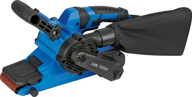 LUX-TOOLS Bandschleifer E-BAS-900 in Blau-Schwarz für die Werkbank - Bild 1