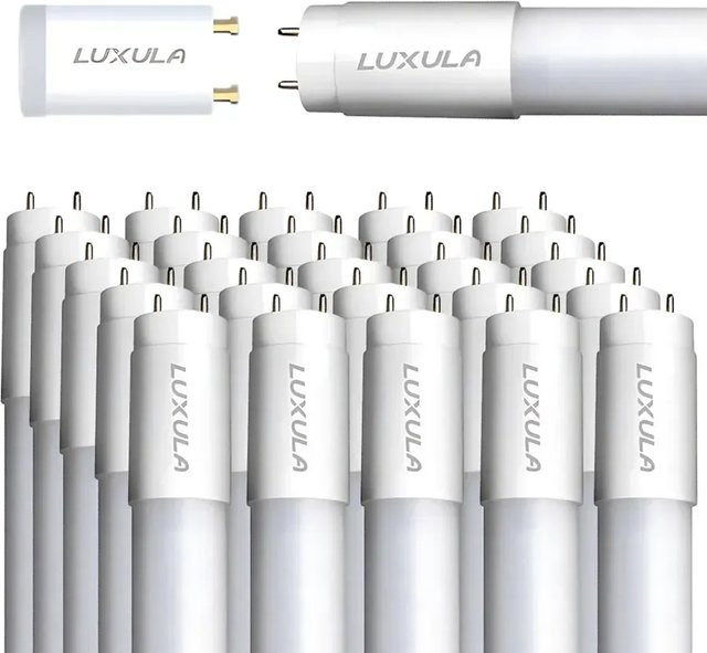 LUXULA 25er-Set LED T8 Röhren, 22W, 150 cm, 6000K Kaltweiß, 2640lm, G13 Sockel mit Brücke - Bild 1