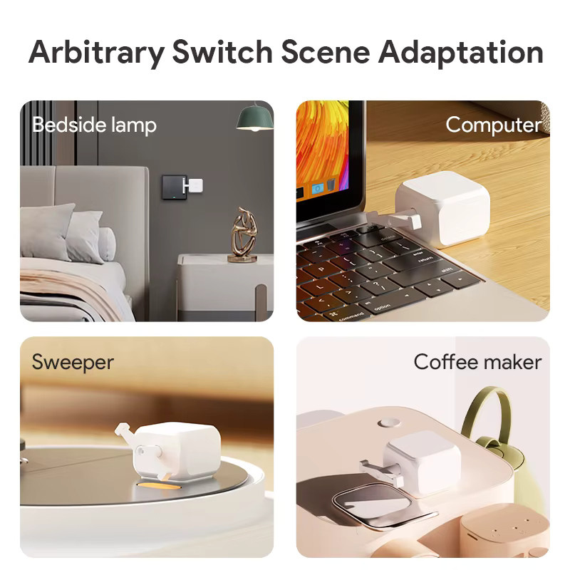 Wesense Automatisierter Finger-Roboter-Joystick-Schalter mit Bluetooth für Tuya Smart Life App-Verbindung und Smart Home Assistant, Weiß - Bild 2