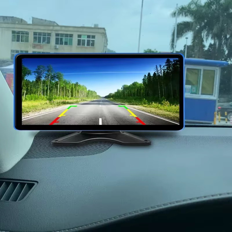 QXNY 10,36 Zoll Touch Auto DVR mit 4CH Split Screen und AHD Backup Kamera, 1080P Full HD Fahrtenrecorder für Lkw, Bus und Anhänger, Schwarz - Bild 5