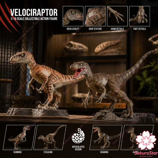Nanmu Studio Raptor 2.5+ Velociraptor Shadow Blade Tiger Blade, Dinosaurierfigur, bewegliche Augen, ab 2 Jahren - Bild 1
