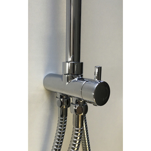 ADOB Duschsystem aus Edelstahl in Chrom/Silber, Höhe: 106,5 cm - Bild 2