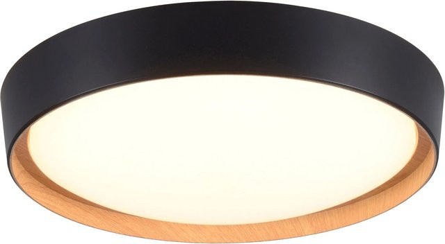 Just Light. LED-Deckenleuchte Emilia in Schwarz, rund, dimmbar, Durchmesser: 40 cm - Bild 1