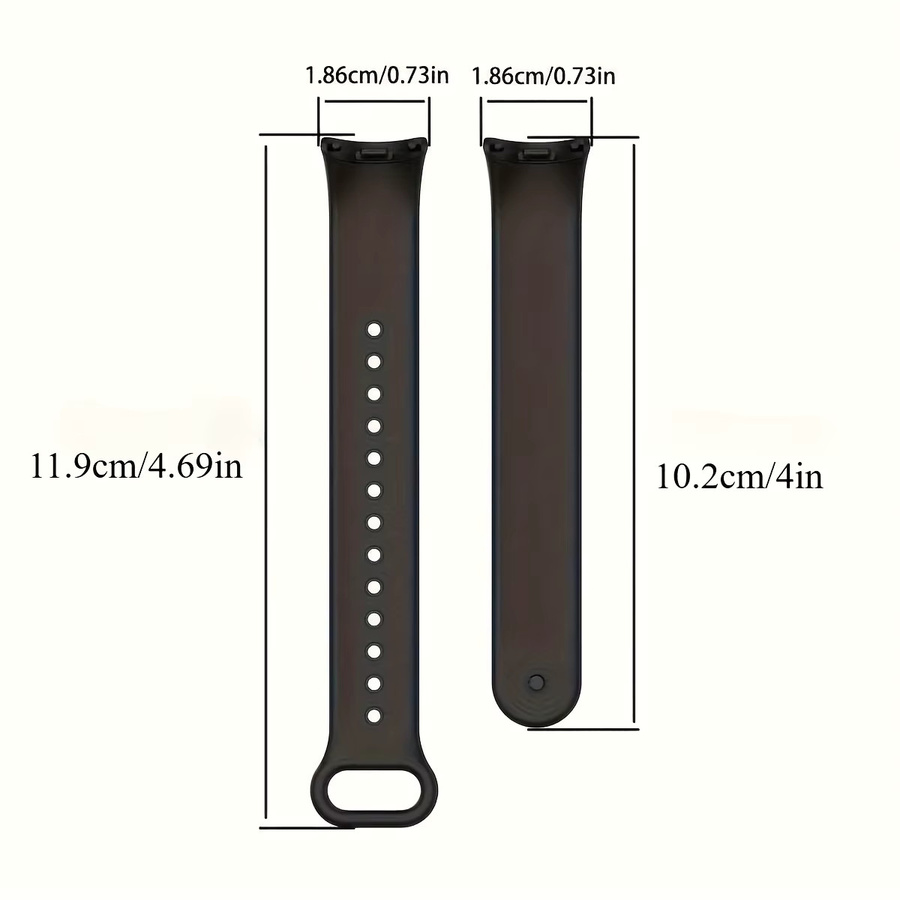 3er Pack Silikonarmband für Xiaomi Band 8 9 10 von Lusili in Schwarz für Unisex - Bild 3