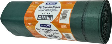 RENOVO Gartenabfallsack, Grün, B/H: 85 x 105 cm, 150 l - Bild 1
