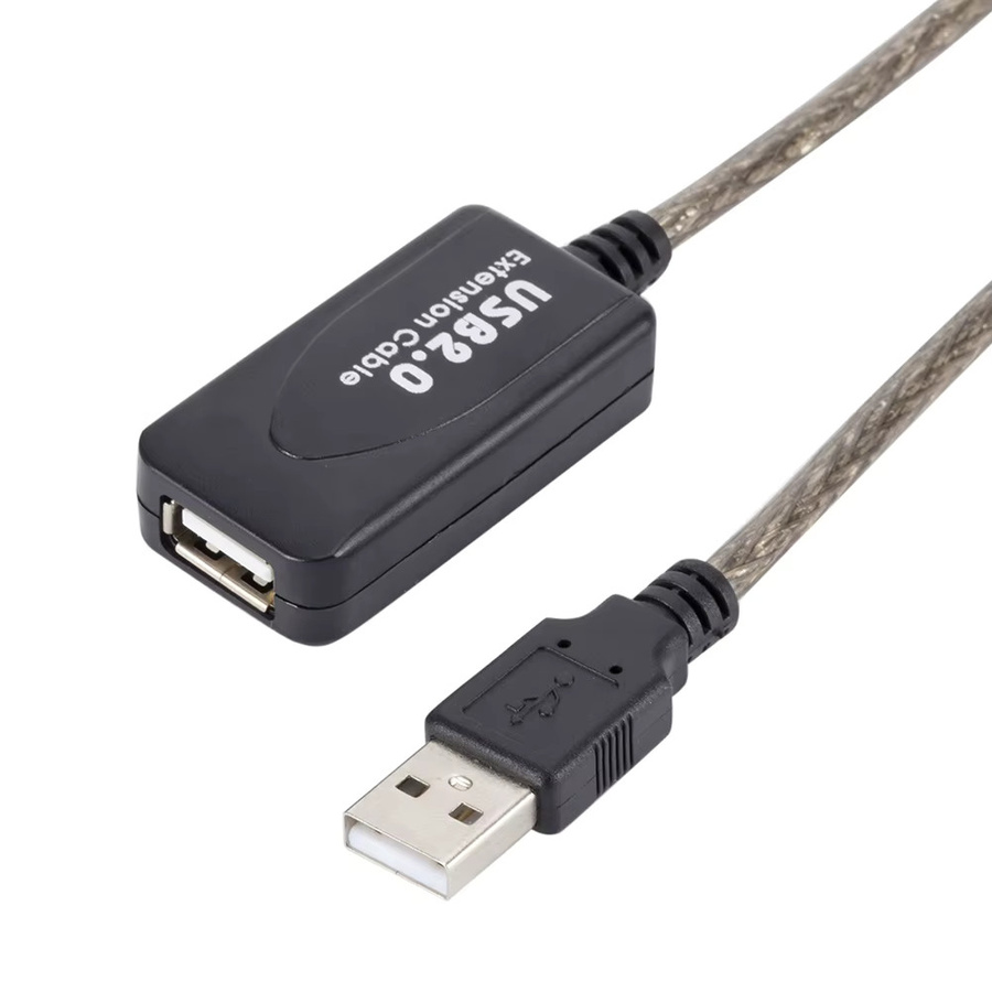 VODOOL USB 2.0 Aktives Verlängerungskabel USB-A Stecker auf Buchse in Schwarz - Bild 4