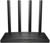 TP-Link Archer C6 AC1200 Dual-Band WLAN Router in Schwarz mit 4 Antennen und Gigabit-Ports - Bild 1