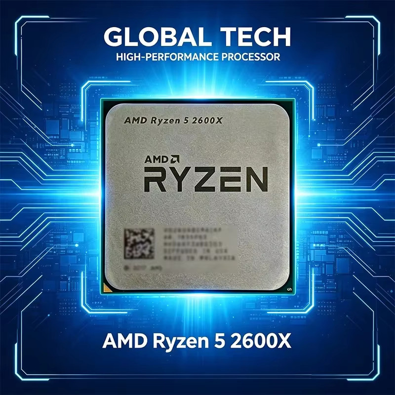 AMD Ryzen 5 R5 2600X Gaming-CPU Prozessor LGA AM4 mit 3,6 GHz, 6 Kerne und 12 Threads, Silber - Bild 4