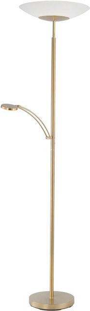 Paul Neuhaus Stehleuchte Alfred Messing mit LED und Lesearm, Farbe Messing matt, Höhe: 181 cm - Bild 1
