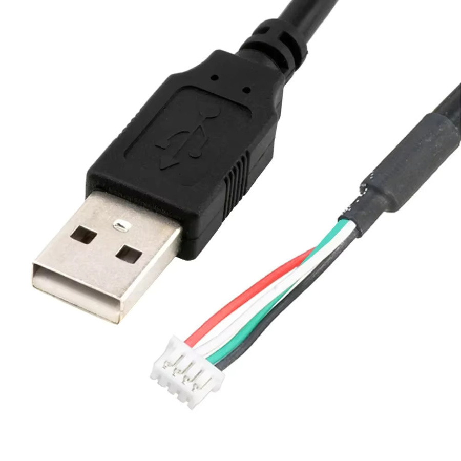 BSN USB auf 4P MX1.25 Datenkabel mit USB 2.0 Stecker und 4-poliger MX1.25 Buchse in Schwarz, Länge: 50 cm - Bild 2