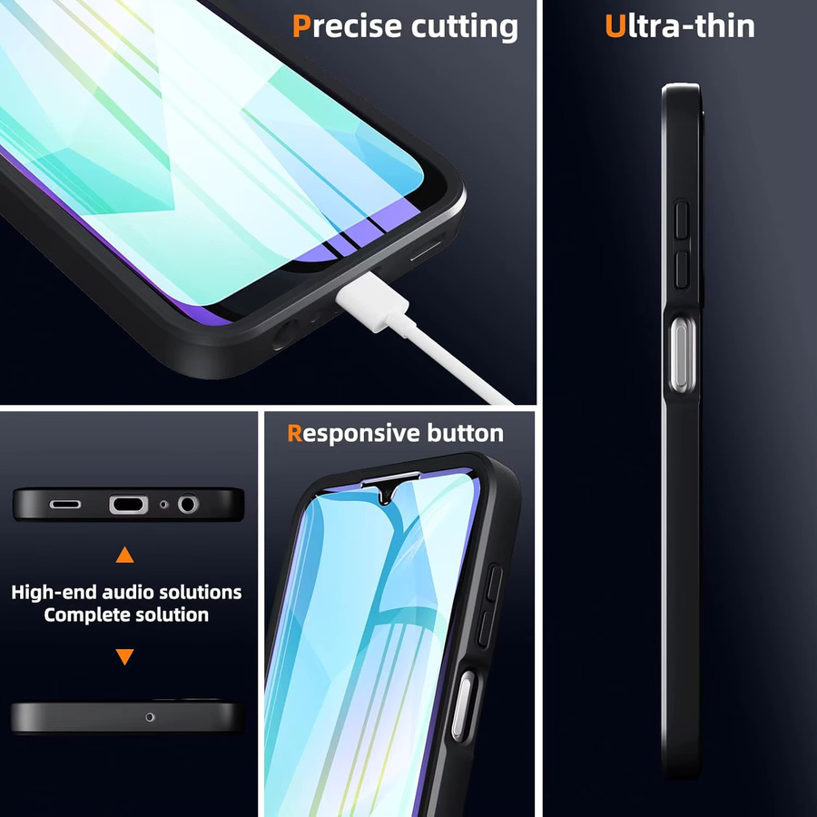 Schutzhülle für Samsung Galaxy A57 A37 A27 A17 5G A56 A36 A26 A16 5G A55 A35 A25 in Schwarz - Bild 4