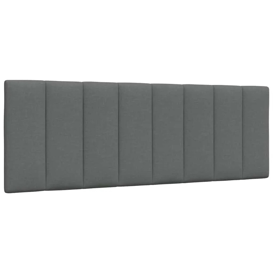 vidaXL Kopfteil-Kissen Hanko Dunkelgrau mit Linien-Design aus Stoff, Breite: 140 cm, Höhe: 45 cm, Tiefe: 3 cm - Bild 2