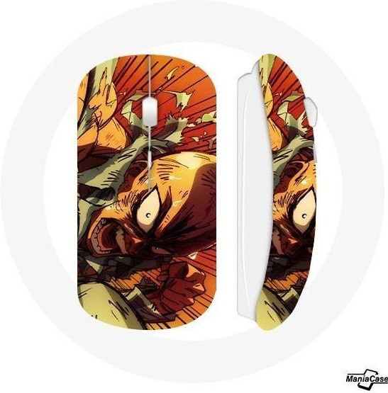 MANIACASE Saitama Anime Kabellose Wi-Fi Maus in Multicolour - Bild 1