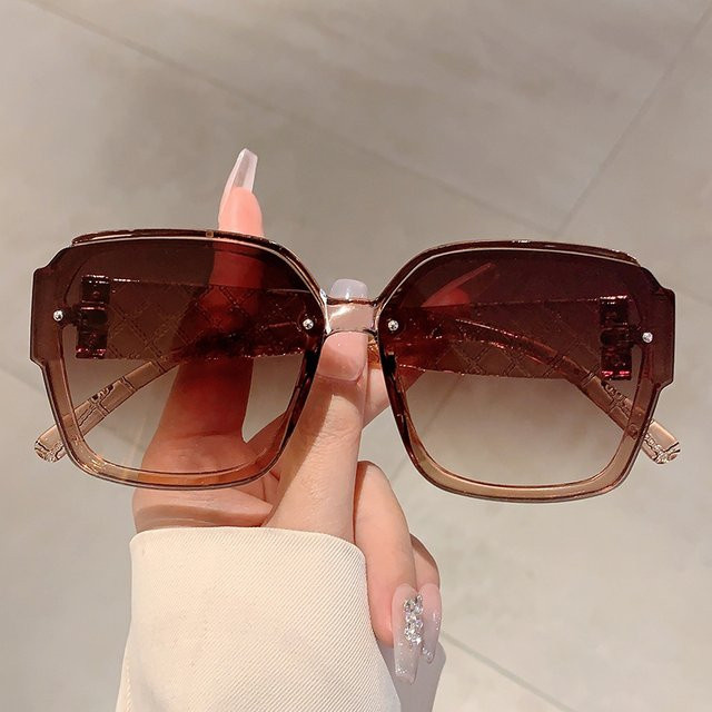 Kampt Sonnenbrille, quadratisch, Vollrand, Kunststoff, Unisex, blau - Bild 1