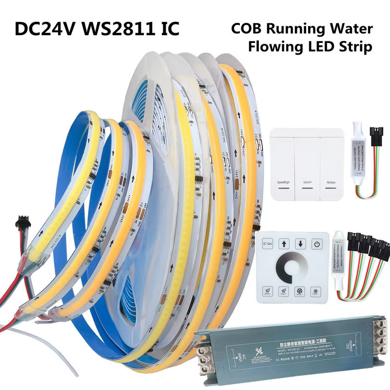 AELED COB LED Strip WS2811 IC Flowing Water RGBIC mit 360 LEDs/m, flexibel und zuschneidbar - Bild 2
