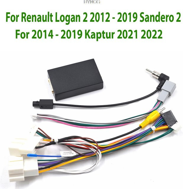 BYNCG Auto Android 16 PIN Kabelbaum mit Canbus für Renault Logan 2, Sandero 2 und Kaptur - Bild 1