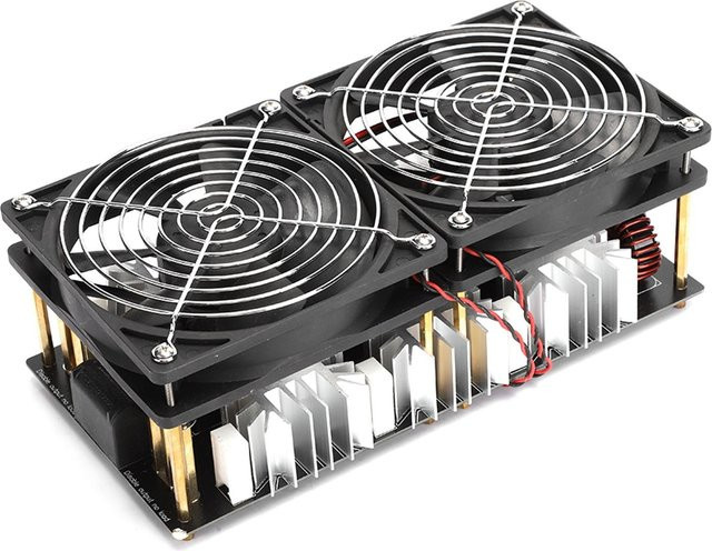 Aimo Hochleistungs-Hochfrequenz-Induktionsheizgerät mit 2500 W, Heizplatinenmodul, Spiralspule und Wasser, Grau/Schwarz - Bild 1