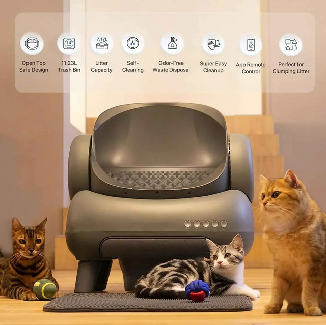 Neakasa M1 Automatische Selbstreinigende Katzentoilette mit App-Steuerung in Grau - Bild 1