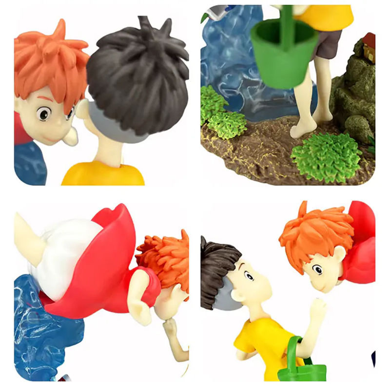 Bandai Ponyo auf der Klippe Anime-Actionfigur aus Kunststoff, mehrfarbig - Bild 6