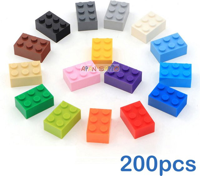 APAN SAPIO DIY-Bausteine, 200-teiliges Set, Kunststoff, bunt/mehrfarbig - Bild 1