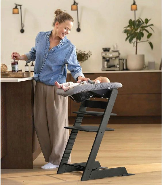 Stokke Tripp Trapp Treppenhochstuhl Bundle in Vanilla White inklusive Newbornset und Babyset - Bild 1