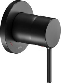 Keuco IXMO Soft Fertigmontageset UP-Einhebelmischer rund in Schwarz Matt - Bild 1