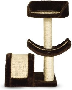 Kerbl Kratzbaum Safari in Braun mit integriertem Spielzeug und Sisal - Bild 1