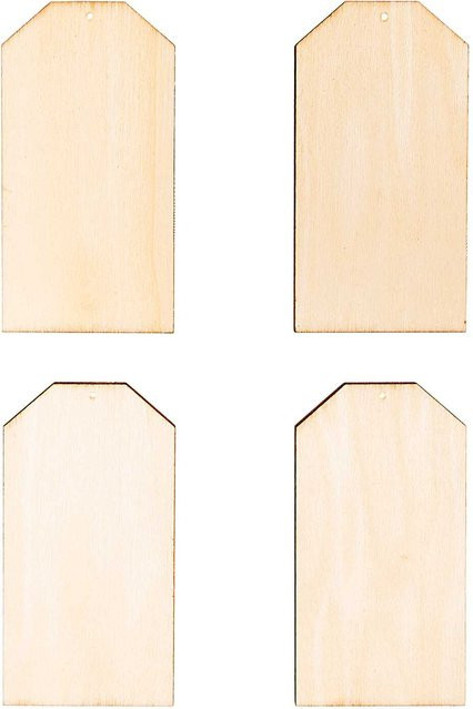 Rico Design Holzdekoanhänger-Set Schilder in Beige - Bild 1