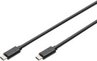 Digitus USB-C auf USB-C Anschlusskabel USB 2.0 in Schwarz, Länge: 3,00 m - Bild 1