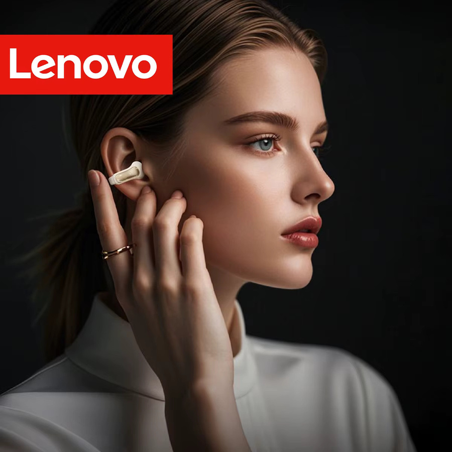 Lenovo Bluetooth 5.4 Ohrclip-Kopfhörer mit ANC-Geräuschunterdrückung und geringer Latenz in Schwarz - Bild 3