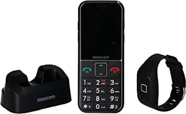 MaxCom Comfort MM735 Mobiltelefon in Schwarz mit 5,59 cm (2,2 Zoll) Display und Single SIM - Bild 1
