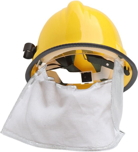 GoolRC Feuerwehr-Schutzhelm in Gelb mit Aluminiumfolienschutz, flammhemmend und durchstichfest aus ABS-Kunststoff - Bild 1