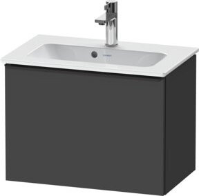 Duravit Waschtischunterschrank D-Neo Compact, wandhängend, Schwarz/Grau matt, B/T/H: 61 x 37,2 x 44 cm - Bild 1