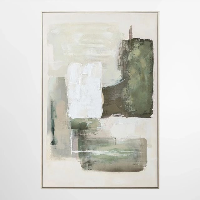 ArtUniverse Leinwandbild Natural Layers II Abstract Modern in Grün und Multicolour, Breite: 80 cm, Höhe: 120 cm - Bild 1