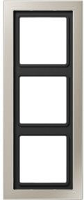 Jung 3-fach Rahmen ESD Edelstahl Silber - Bild 1