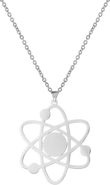 YULIN Halskette mit Anhänger, Edelstahl, Gold, Damen, 50 cm - Bild 1