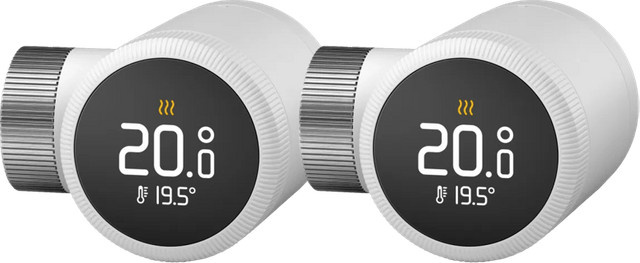 Tado Smart-Thermostatkopf X Doppelpack Weiß Erweiterung mit App-Steuerung und Smart-Home-Integration - Bild 1