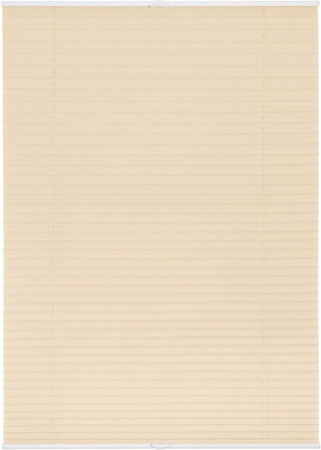 Lichtblick Plissee Klemmfix verspannt, Farbe: beige, B/H: 85 x 130 cm