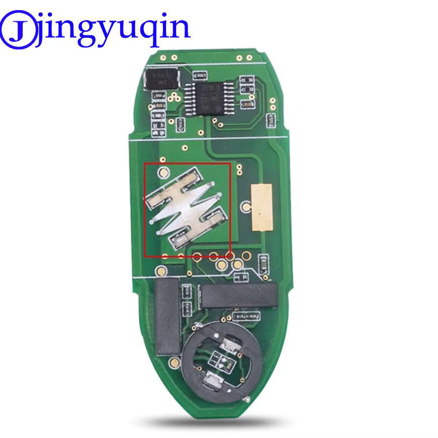 Jingyuqin Fernbedienung Autoschlüssel TWB1J701 85E3-1HH0D in Schwarz für Nissan March Sunny Tiida Livina Sylphy Altima Maxima mit 315 MHz und ID46/pcf7952 Chip - Bild 2