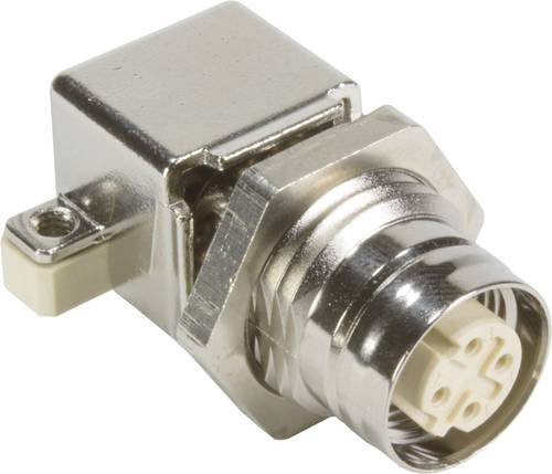 HARTING Leiterplattenadapter 21033814435 mit 4 Polen aus Messing in Silber - Bild 1