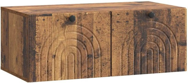 vidaXL Wandmontierter TV-Schrank aus Altholz in Braun, B/T/H: 78,5 x 41 x 30 cm - Bild 1