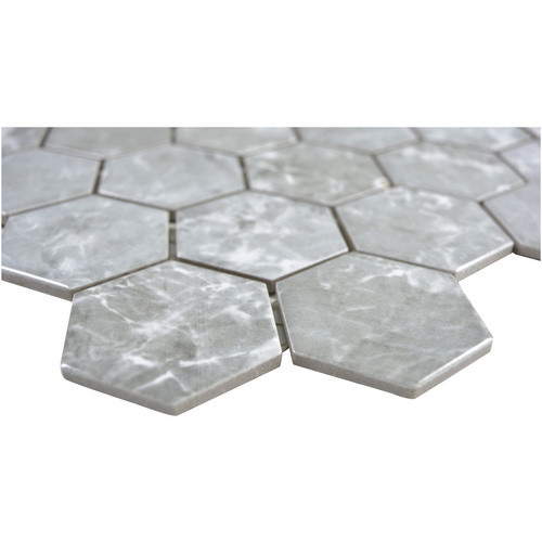 HuH Mosaikfliese Curio in Grau, Wandbelag und Bodenbelag mit Steinoptik, B/L: 28,1 x 32,5 cm - Bild 2
