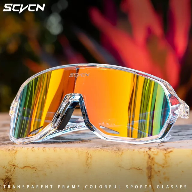 SCVCN Sportsonnenbrille, Unisex, Vollrand, Kunststoff - Bild 1