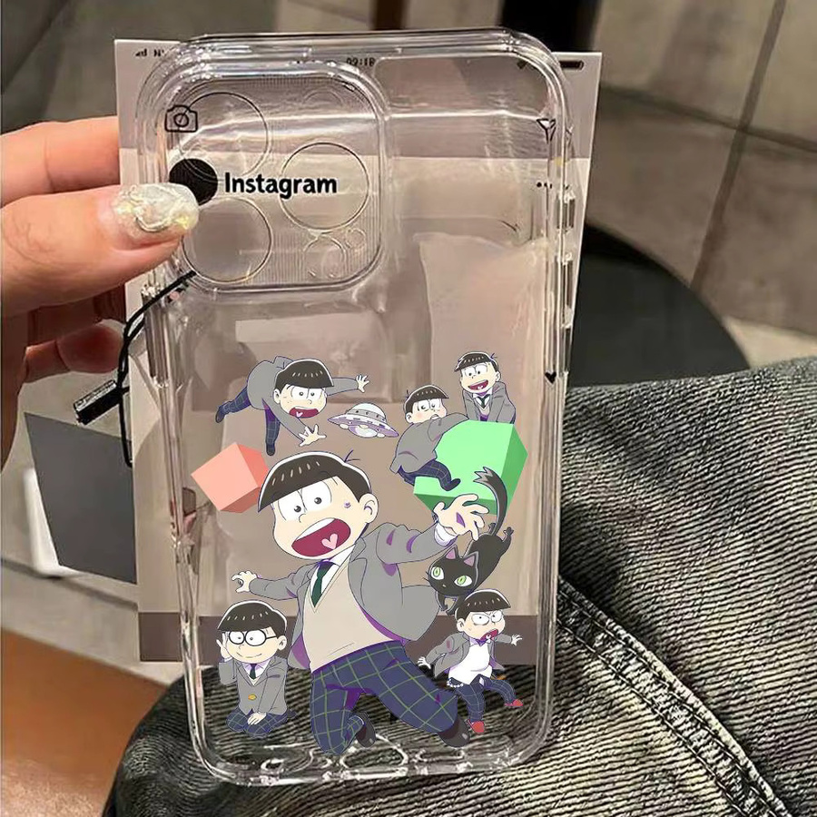 Mesuca Handyhülle Osomatsu S-San transparent für iPhone 11 bis iPhone 17 Pro Max Mini Plus stoßfest - Bild 5