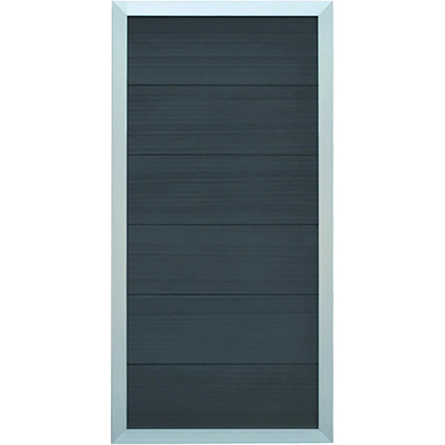 T & J Malö WPC-Zaun mit Aluminium-Rahmen in Anthrazit, B/H: 90 x 180 cm - Bild 2
