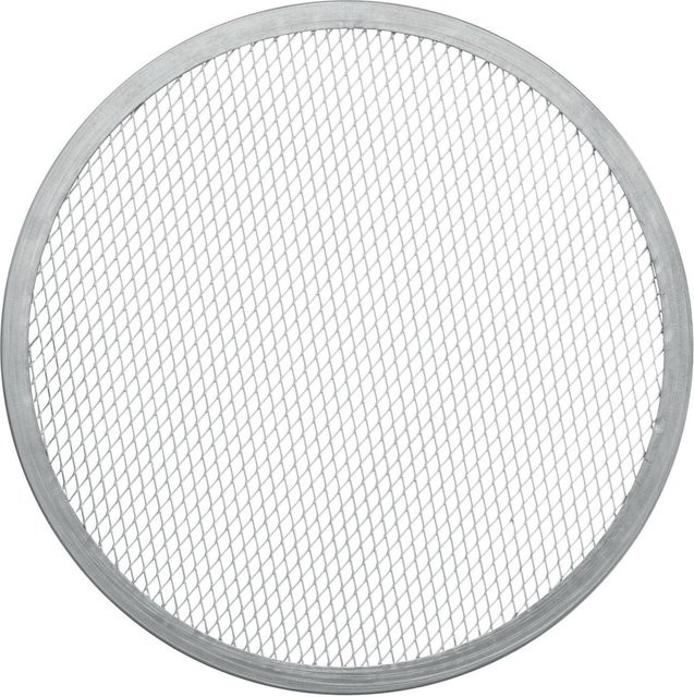 Lauterjung Pizza Screen aus Aluminium in Silber, rundes Backgitter aus Aluminiumguss - Bild 1